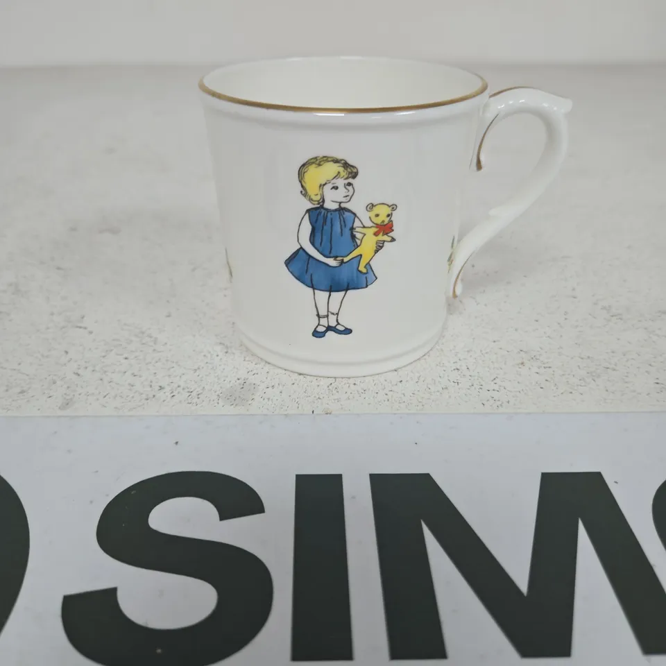 Royal Worcester Birthday Mug – Friday's Child is Loving and Giving