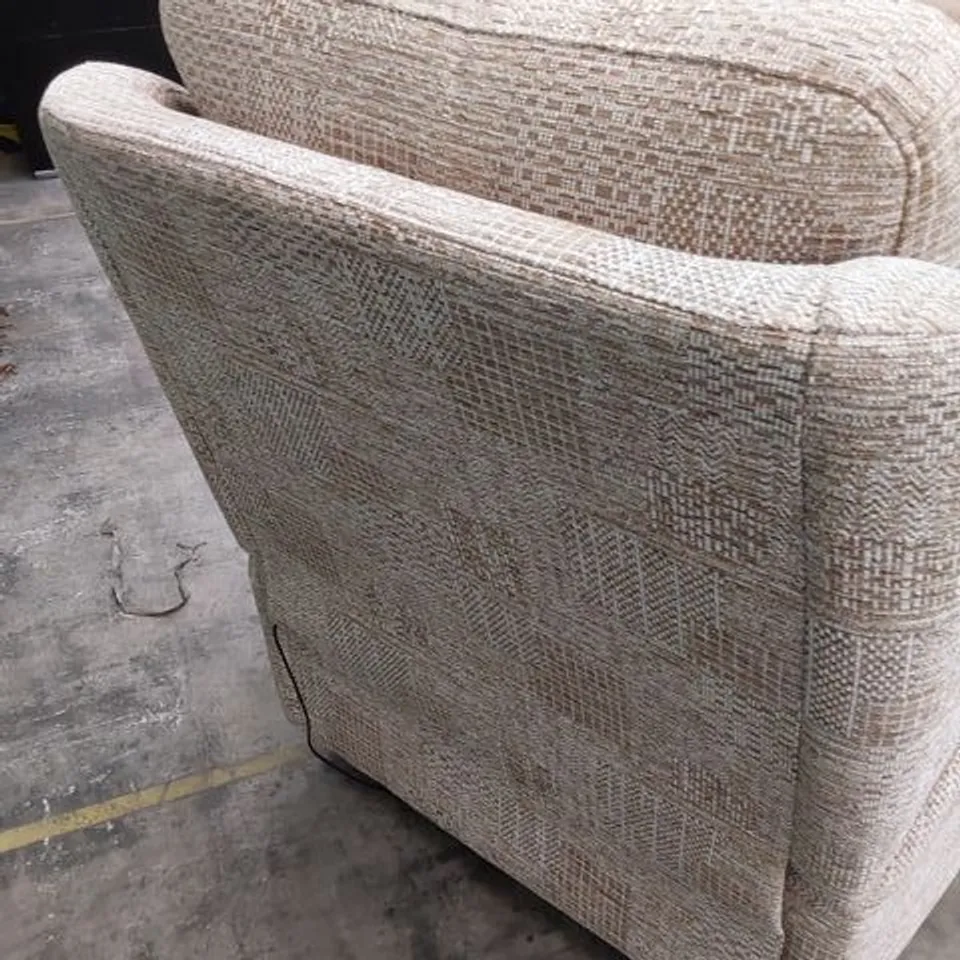 QUALITY BRITISH DESIGNER G PLAN KINGSBURY POWER RECLINING EASY CHAIR HASCOMBE SANDS FABRIC 