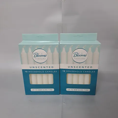 HOUSEHOLD CANDLES UNSCENTED 12 PACK