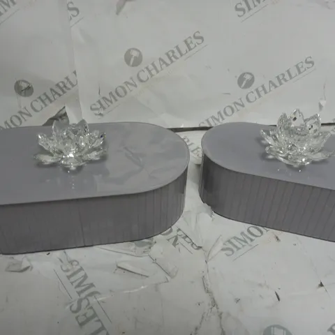 OUTLET JM BY JULIEN MACONDALD SET OF 2 LOZENGE TRINKET BOXES