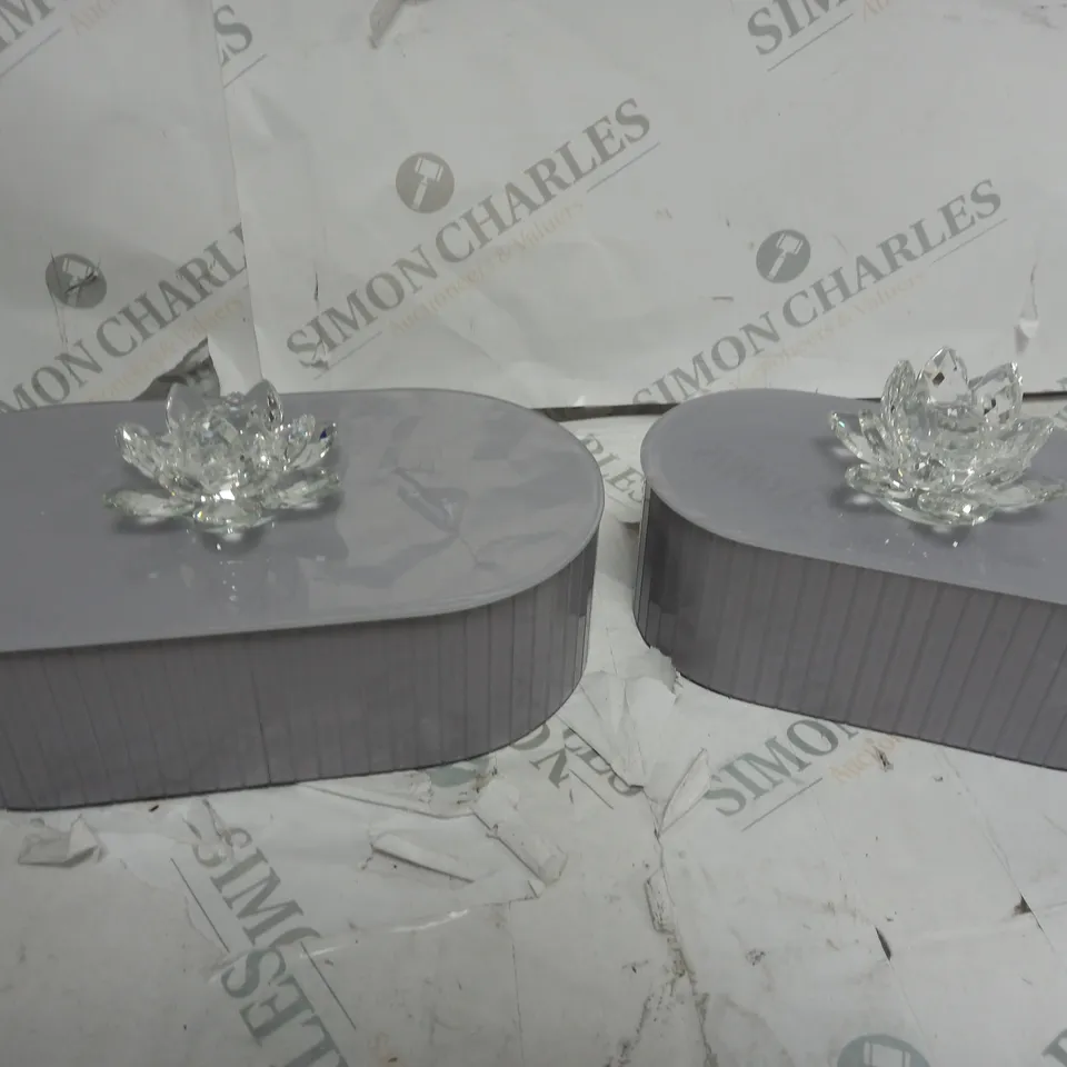 OUTLET JM BY JULIEN MACONDALD SET OF 2 LOZENGE TRINKET BOXES