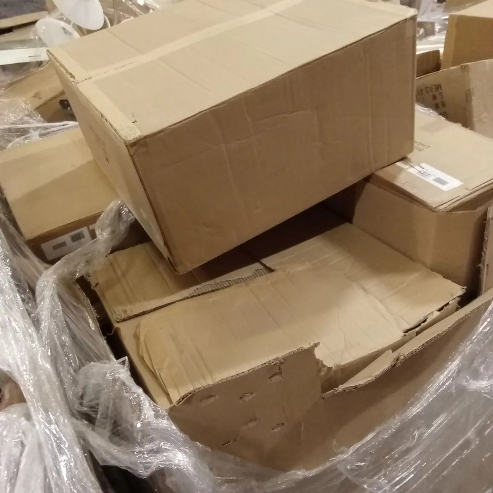 PALLET TO CONTAIN A LARGE QUANTITY OF DESIGNER HOME LIGHTING GOODS AND PRODUCTS