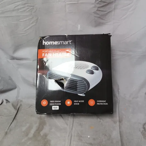 HOMESMART PORTABLE FLAT FAN HEATER – 1800–2000W, BOXED