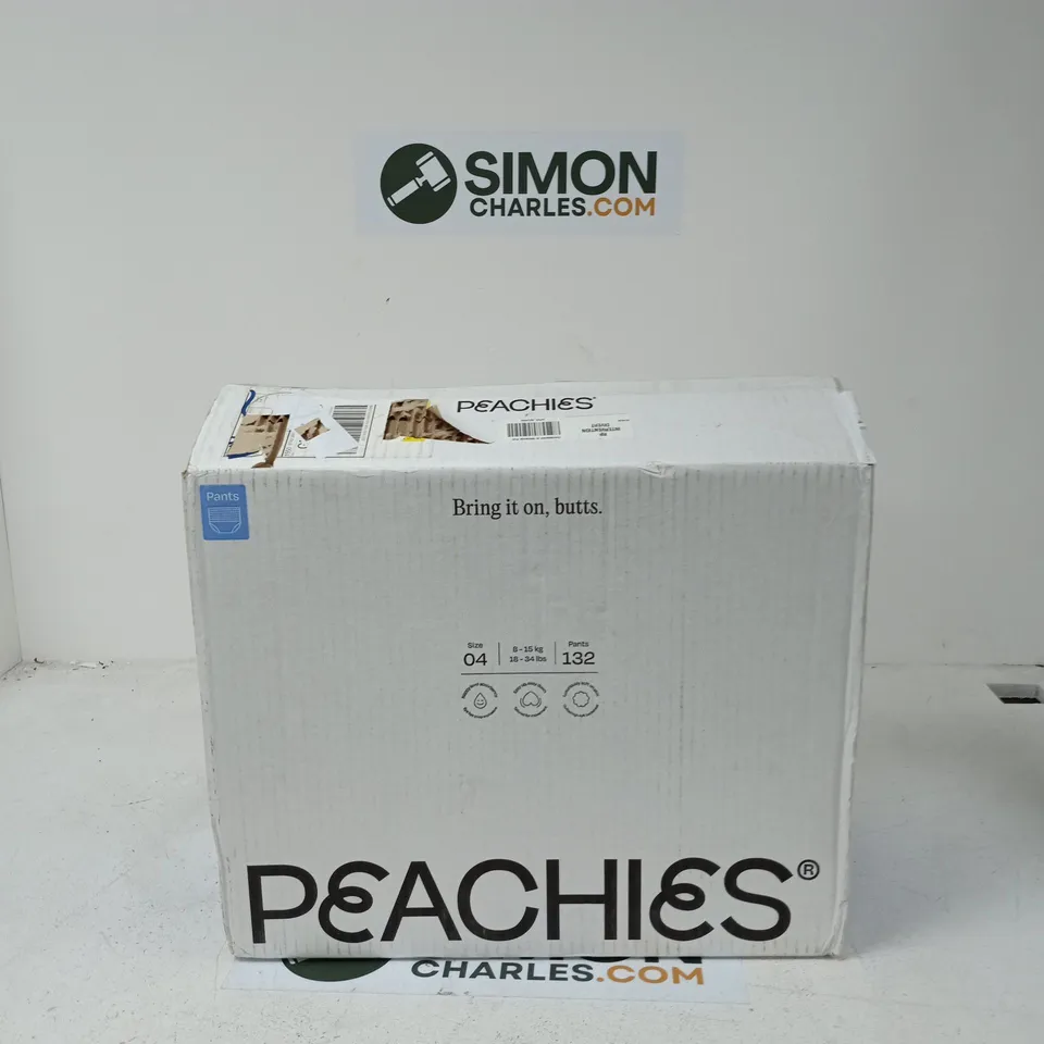 PEACHIES BABY PANTS – SIZE 04, 8–15 KG, 132 PANTS, BOXED