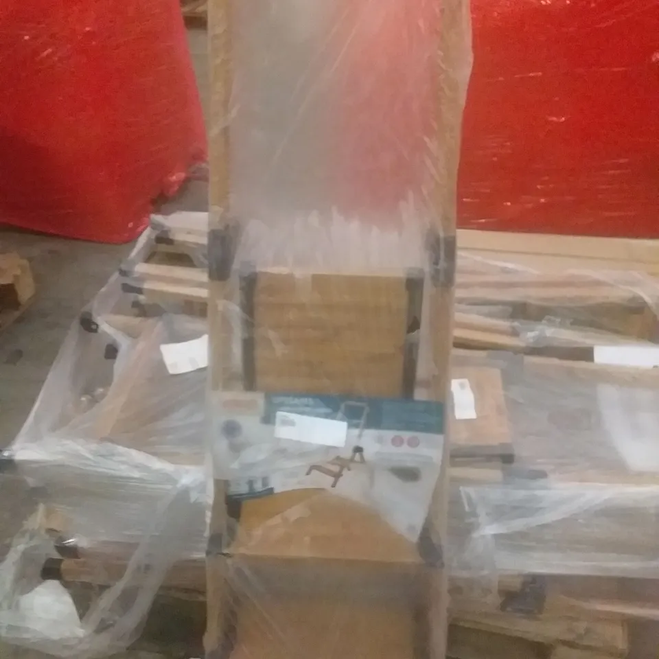 PALLET OF ASSORTED ITEMS INCLUDING ALUMINIUM STEPLADDERS, LED LIGHTSTRIPS