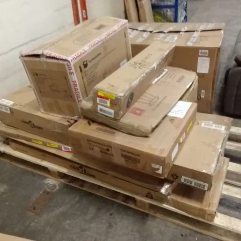 PALLET OF ASSORTED INCOMPLETE FURNITURE PARTS