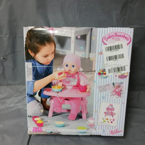 BOXED BABY ANNABELL LUNCH TIME TABLE 