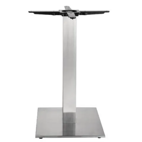 BOXED BOLERO STAINLESS STEEL SQUARE TABLE BASE - CF157