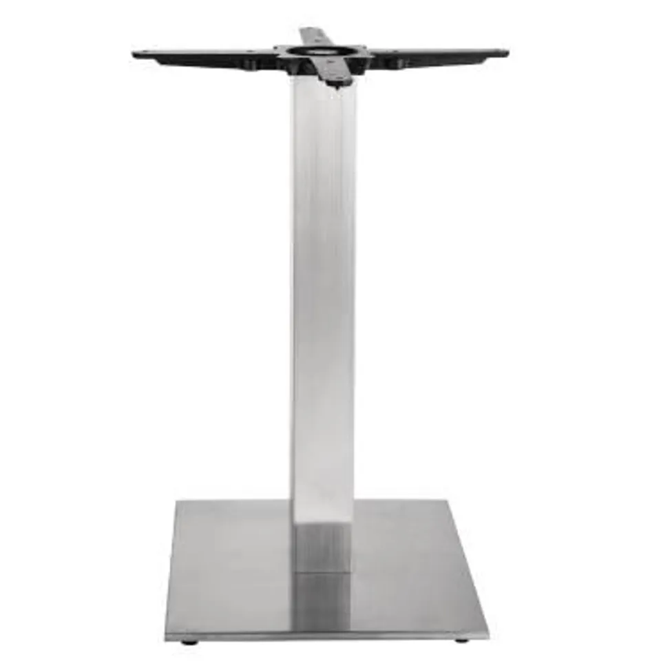 BOXED BOLERO STAINLESS STEEL SQUARE TABLE BASE - CF157