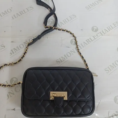 ASPINAL NAVY PADDED SHOULDER BAG 