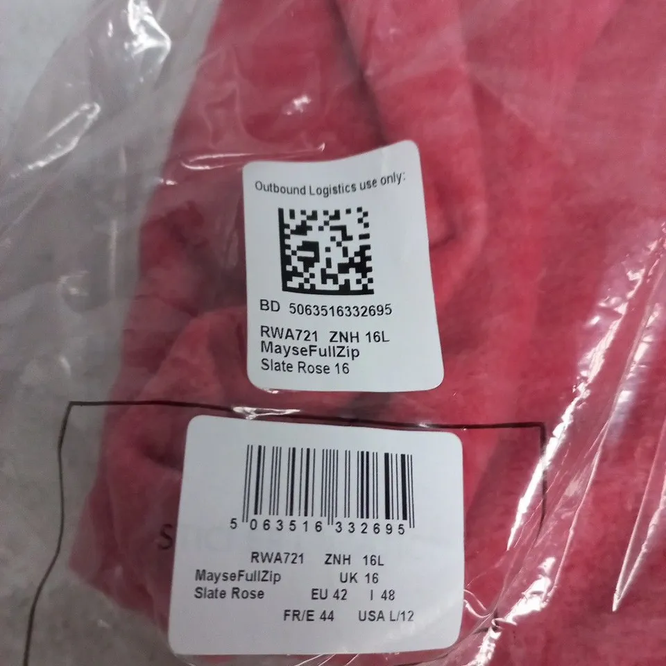 REGATTA GREAT OUTDOORS PINK FULL-ZIP FLEECE JACKET – UK 16 (SLATE ROSE)