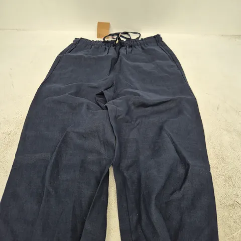 BODEN NAVY DRAWSTRING TROUSERS – UK 10R 
