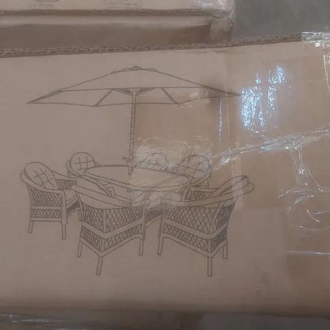 BOXED VENICE GARDEN TABLE PARASOL - PARASOL ONLY (1 BOX)