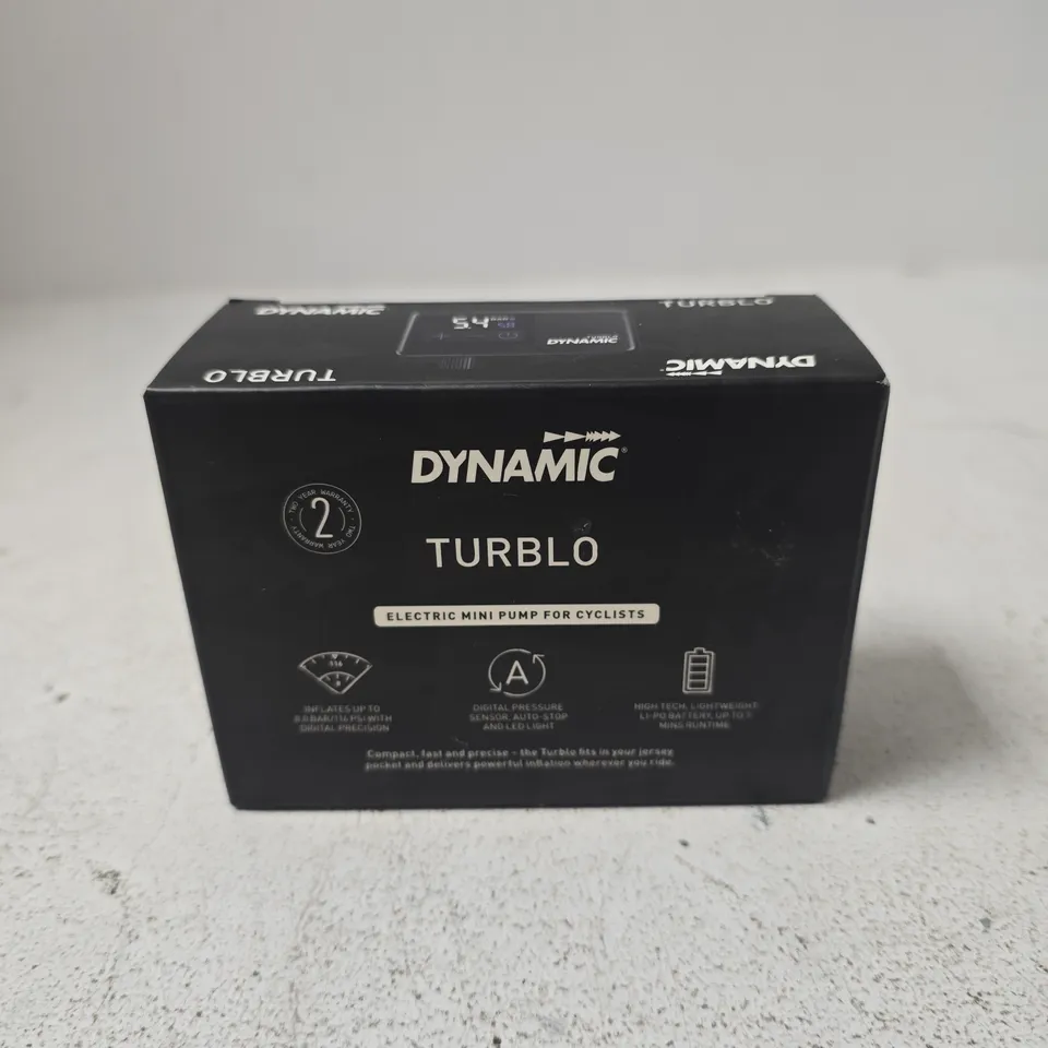 DYNAMIC TURBLO ELECTRIC MINI PUMP FOR CYCLISTS