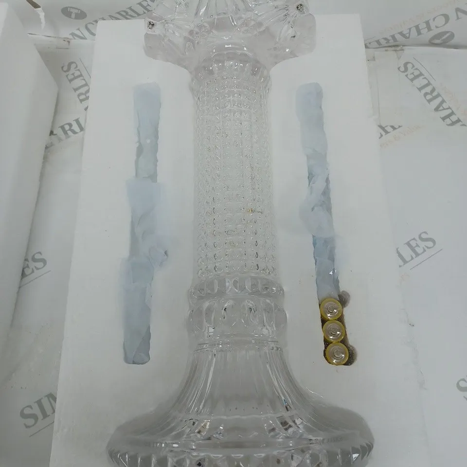 JULIAN MACDONALD PRE LIT GLASS LIGHT