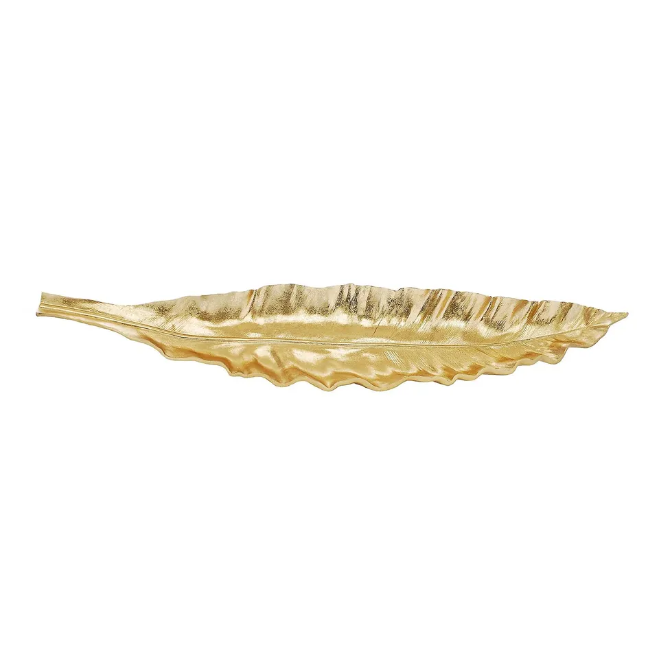 OTTERSBROOK 76CM GOLD COLOUR LEAF TRAY