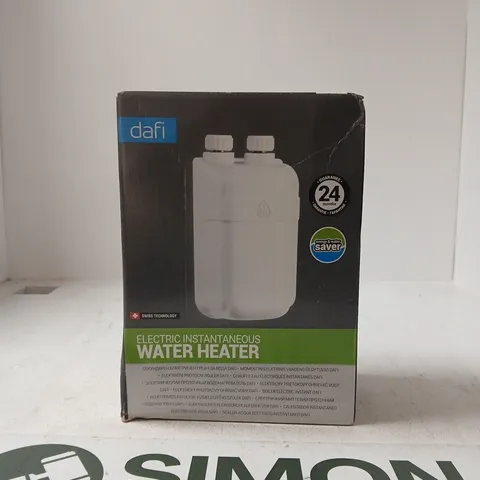 DAFI ELECTRIC INSTANTANEOUS WATER HEATER – BOXED