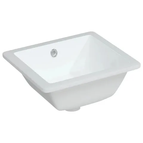 BOXED METRO LANE BLAKELEE WHITE CERAMIC RECTANGULAR BASIN WITH OVERFLOW