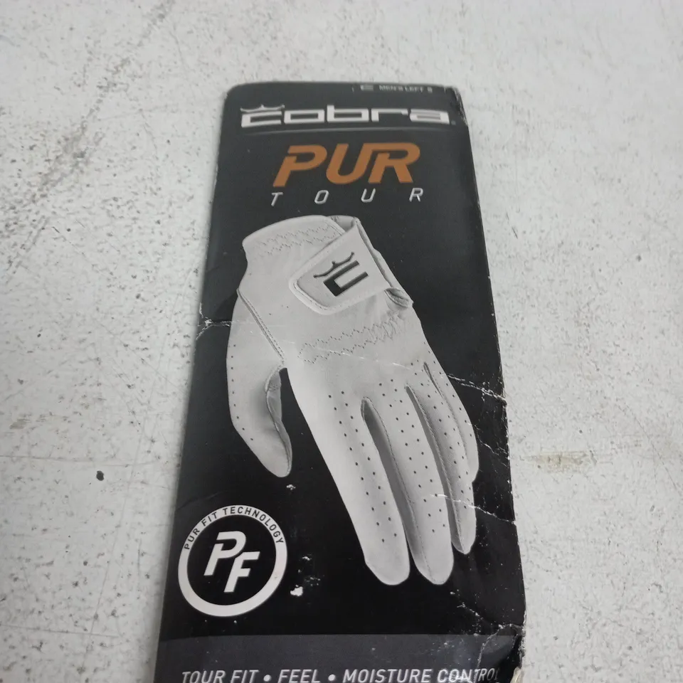 COBRA TOUR GOLF GLOVE – MEN'S LEFT-HAND, UK SMALL (S)