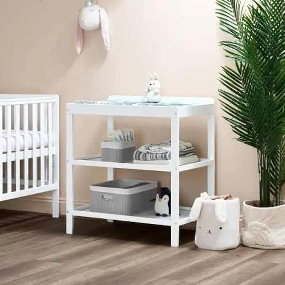 BOXED OBABY OPEN CHANGING UNIT - WHITE (1 BOX)