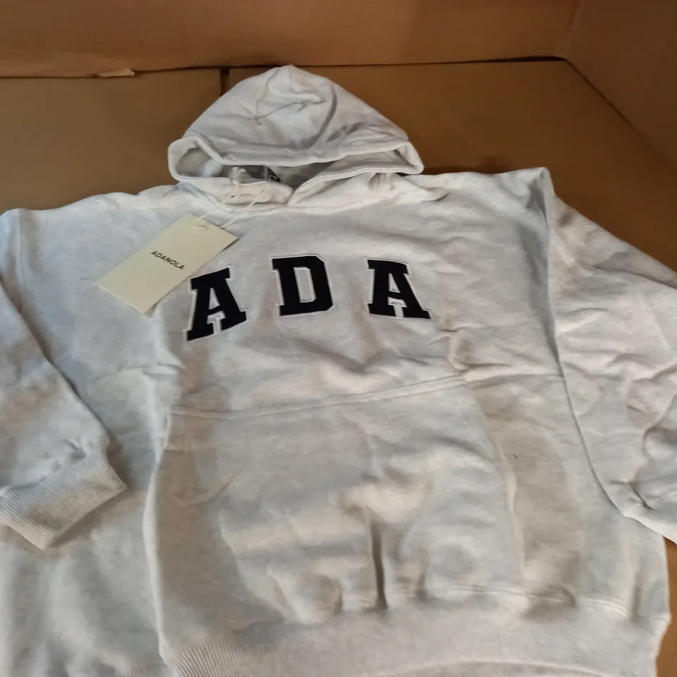 ADANOLA LIGHT GREY HOODIE - S