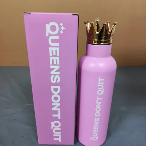 BOXED QUEENS DON'T QUIT DRINKS CONTAINER