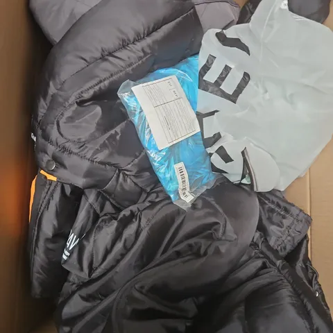 APPROXIMATELY 20 ASSORTED CLOTHING PRODUCTS IN VARIOUS STYLES & SIZES TO INCLUDE JUMPERS, T-SHIRTS, DRESSES ETC