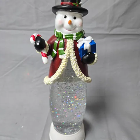 DECORATIVE SNOWMAN FESTIVE WATER SPINNER