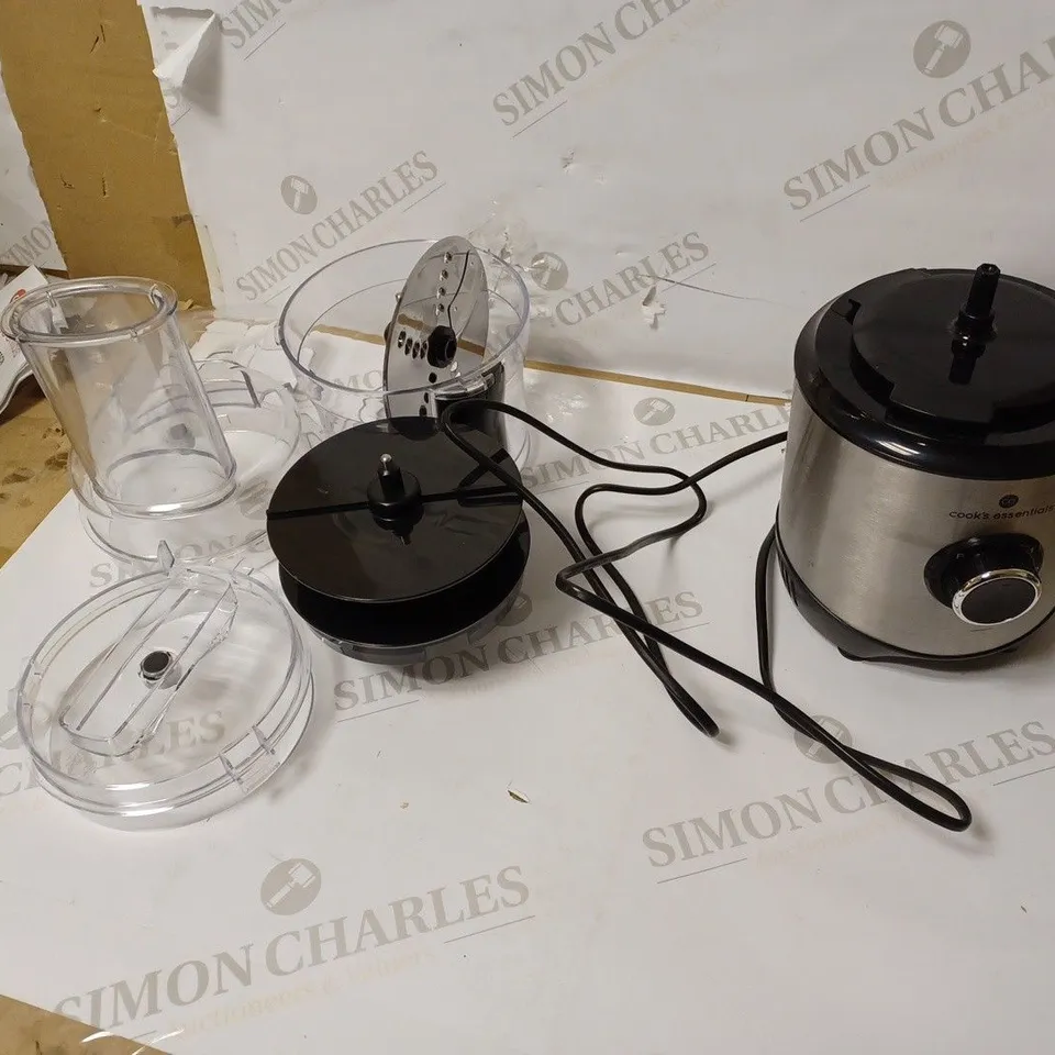 COOK'S ESSENTIALS 400ML COMPACT DOUBLE BLADE FOOD PROCESSOR