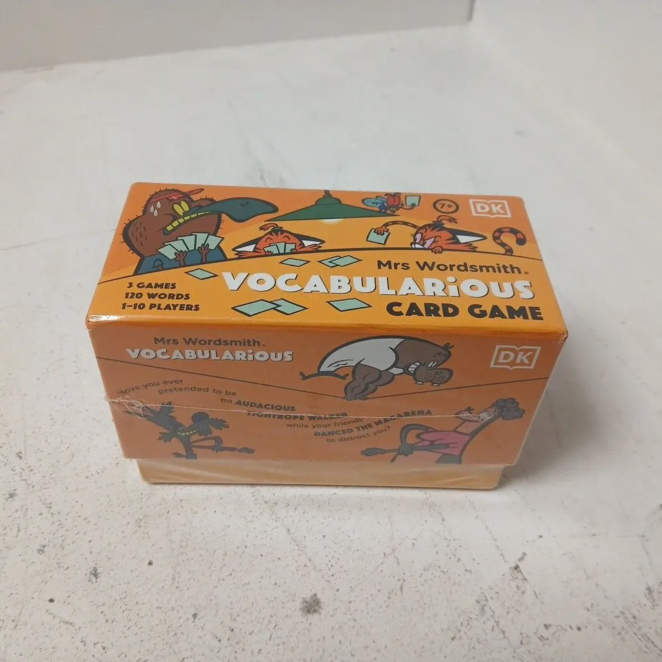 SEALED MRS WORDSMITH VOCABULARIOUS CARD GAME. AGES 7-11