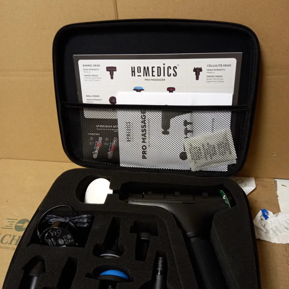 HOMEDICS PRO POWER HANDHELD PHYSIOTHERAPY MASSAGER GUN