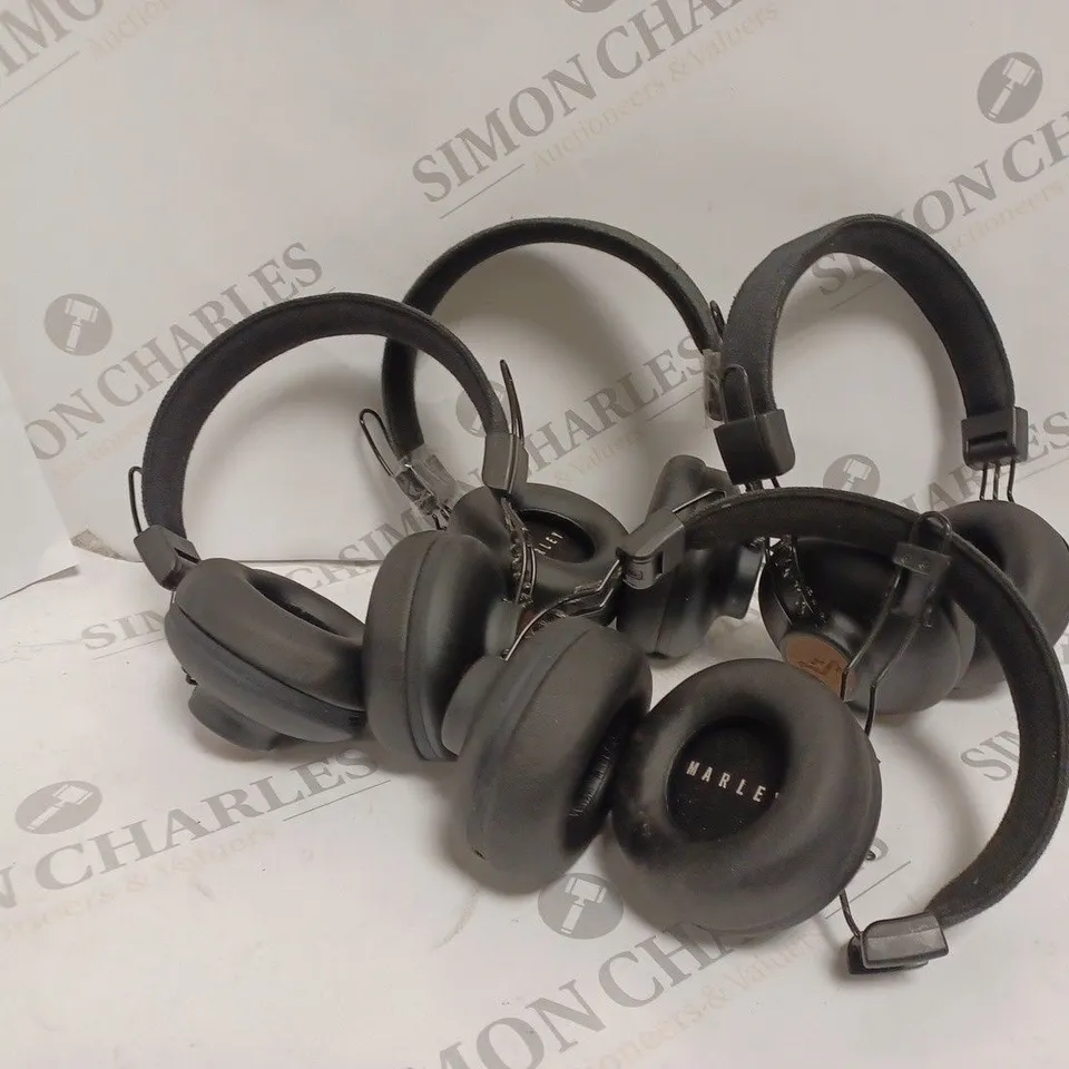 4 X HOUSE OF MARLEY POSITIVE VIBRATIONS 2 WIRELESS BLUETOOTH HEADPHONES 