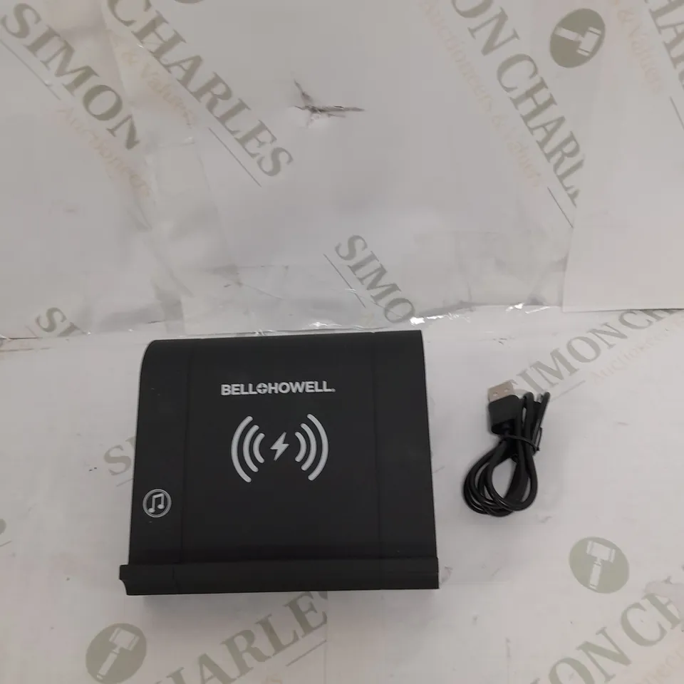 BOXED BELL & HOWELL 2IN1 WIRELESS CHARGING TOUCH SPEAKER