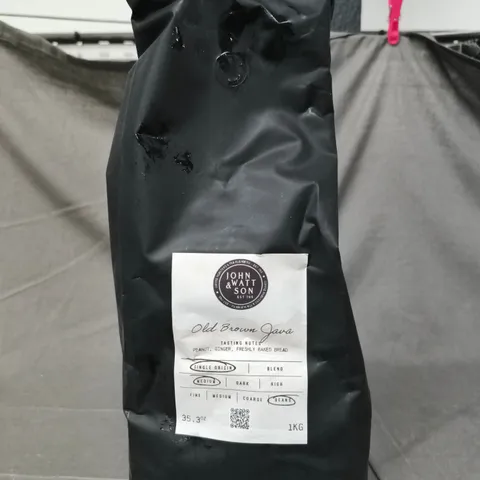 JOHN WATT & SON OLD BROWN JAVA COFFEE BEANS (1KG BAG)