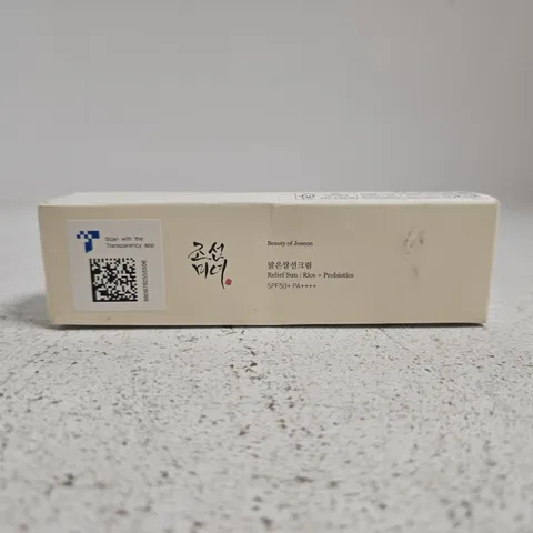 BEAUTY OF JOSEON RELIEF SUN: RICE + PROBIOTICS SPF50+ PA++++