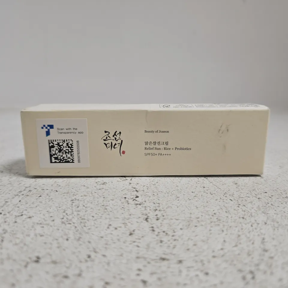 BEAUTY OF JOSEON RELIEF SUN: RICE + PROBIOTICS SPF50+ PA++++