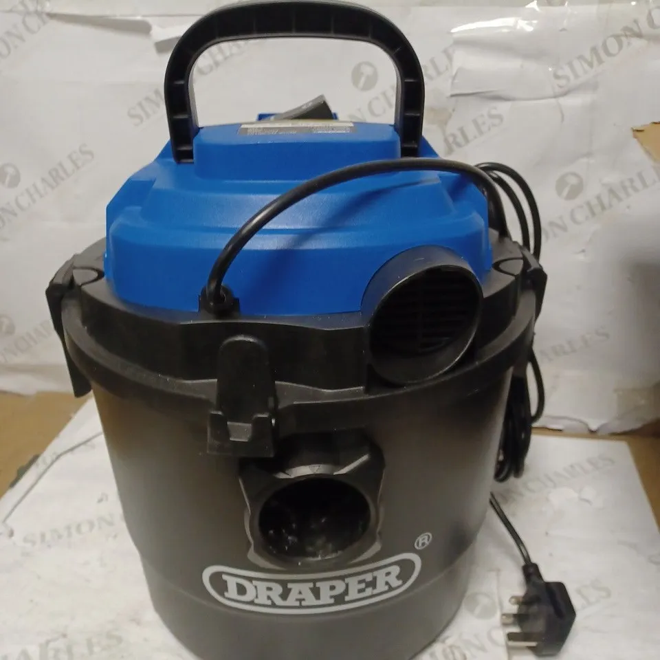 DRAPER 90107 230V 1250W 15L WET AND DRY VACUUM CLEANER
