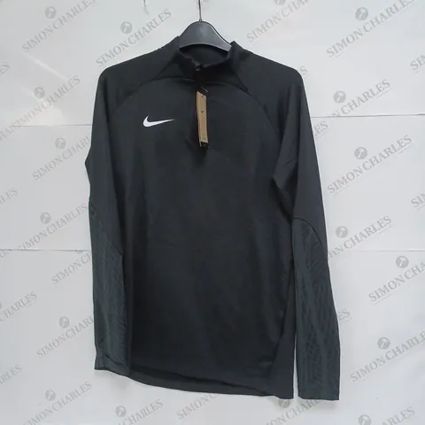 NIKE ACADEMY 1/4 ZIP BLACK SIZE MEDIUM  
