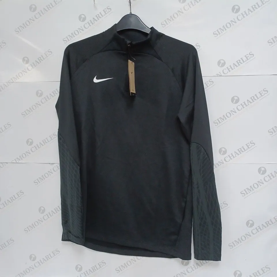 NIKE ACADEMY 1/4 ZIP BLACK SIZE MEDIUM  