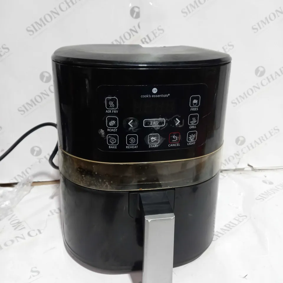 BOXED OUTLET COOK'S ESSENTIALS 4.0L AIR FRYER - BLACK
