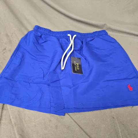 POLO RALPH LAUREN BLUE SWIM SHORTS – SIZE M 