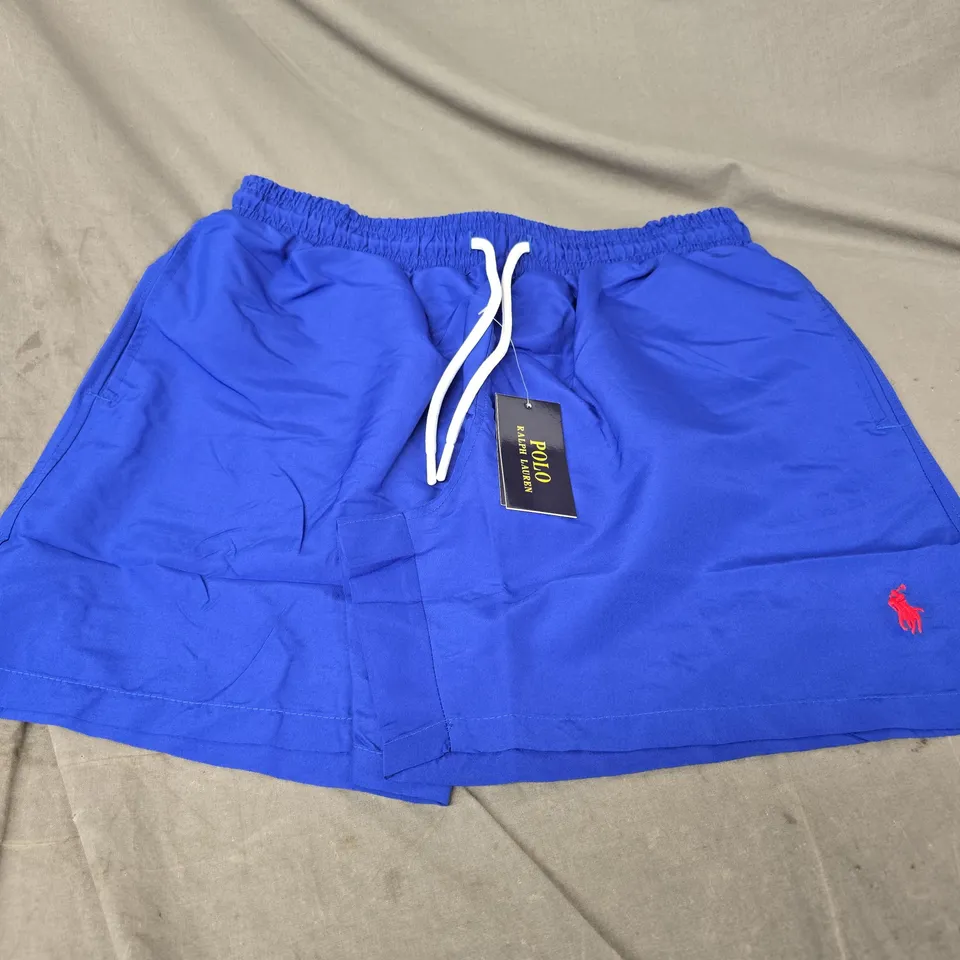 POLO RALPH LAUREN BLUE SWIM SHORTS – SIZE M 