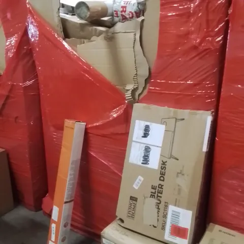 PALLET OF ASSORTED HOUSEHOLD GOODS AND PRODUCTS TO INCLUDE;AIR COOLER,LAPTOP DESK,RETRACTABLE SAFETY GATE