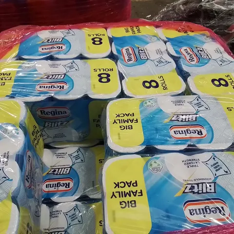 PALLET OF REGINA BLITZ FAMILY PACK KITCHEN ROLLS APPROXIMATELY 31 PACKS