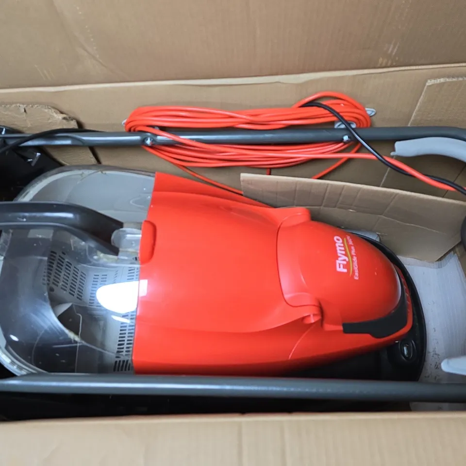 BOXED FLYMO EASIGLIDE PLUS 360V CORDED HOVER COLLECT LAWNMOWER - COLLECTION ONLY RRP £149.99