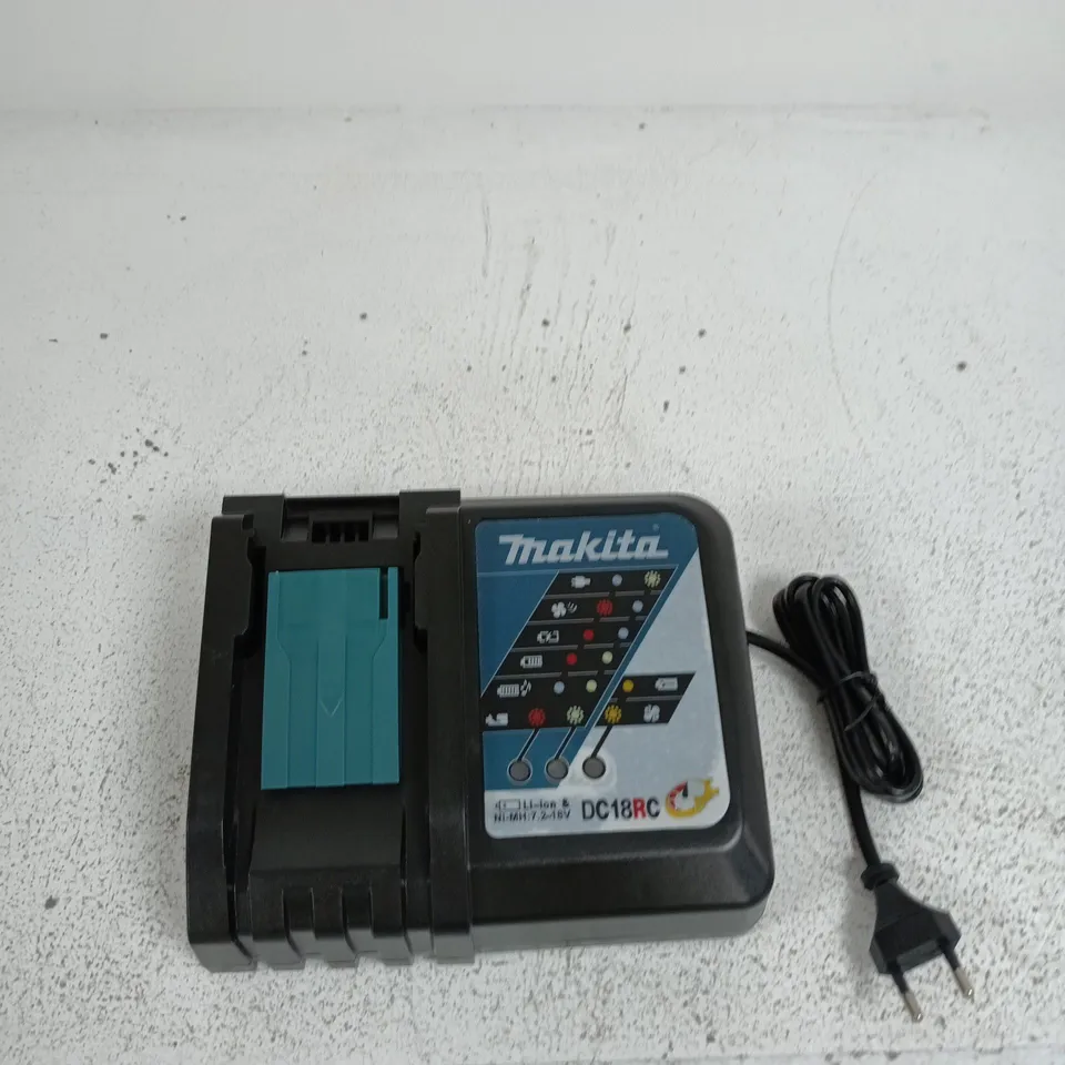 MAKITA DC18RC RAPID CHARGER FOR LI-ION BATTERIES – WITH MAINS LEAD