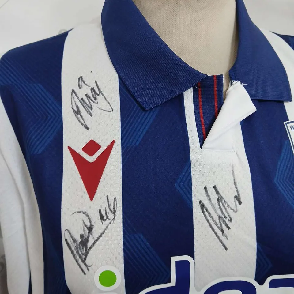 SIGNED MACRON WEST BROM HOME 24/25 JERSEY - LARGE