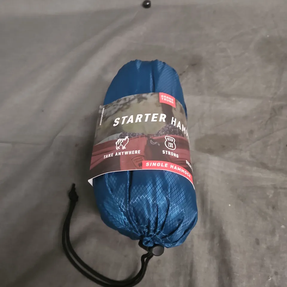 GRAND TRUNK STARTER HAMMOCK – SINGLE, BLUE