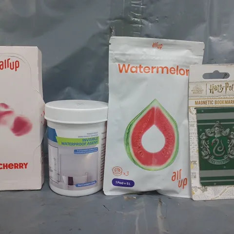 APPROXIMATELY 10 ASSORTED HOUSEHOLD ITEMS TO INCLUDE AIR UP AROMA PODS, HARRY POTTER MAGNETIC BOOKMARK, ETC