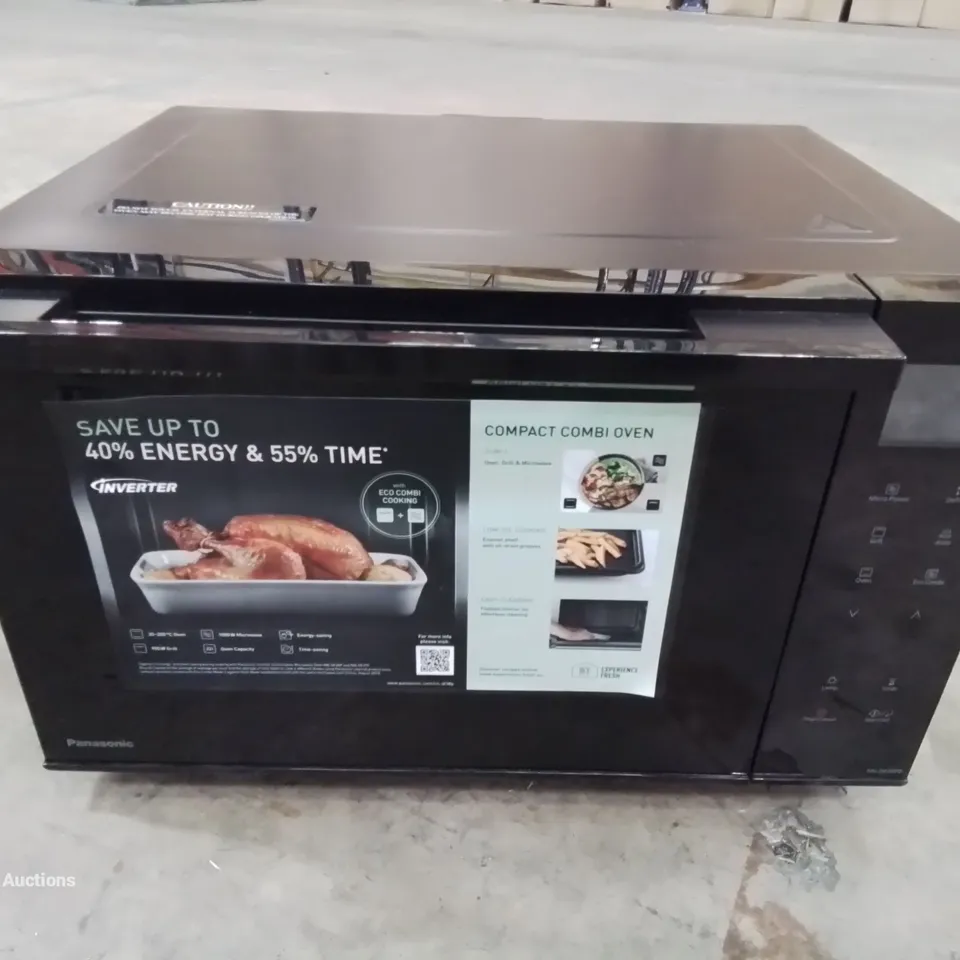 BOXED PANASONIC COMBINATION MICROWAVE OVEN IN BLACK (NN-DF38PB)